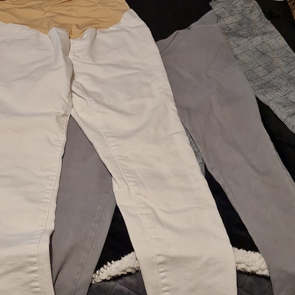 3 pairs maternity skinny pants